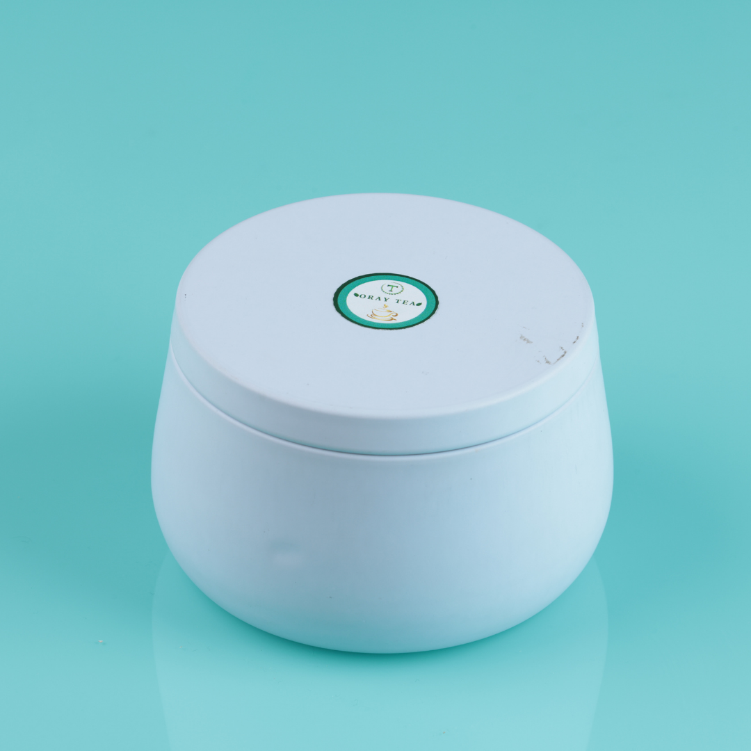 White Tin Cointainer