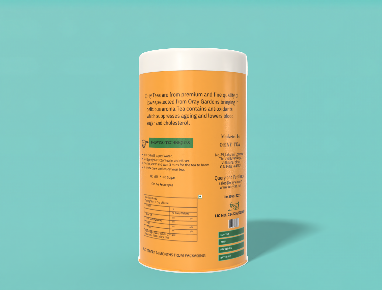 Orange Pepermint Tea